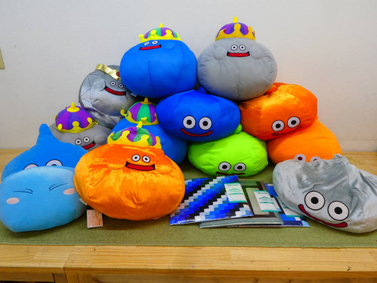 091-D74) 現状品 ドラクエ スライム ぬいぐるみ グッズ まとめ売り