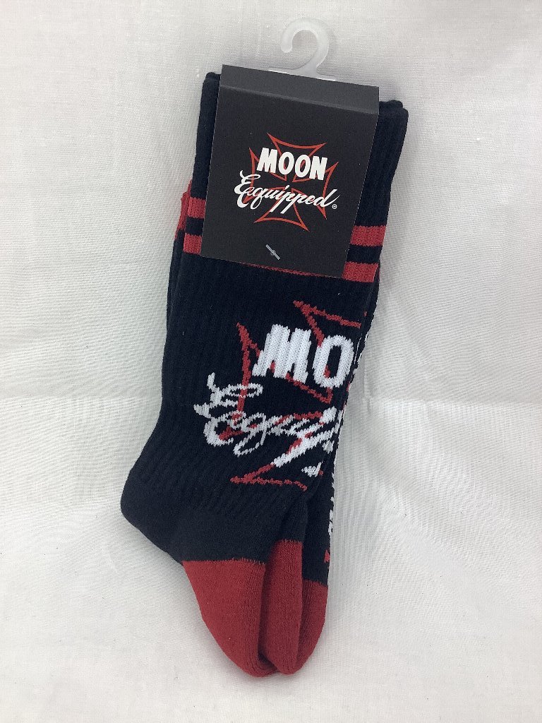  moon I zfre-min moon socks ( black )