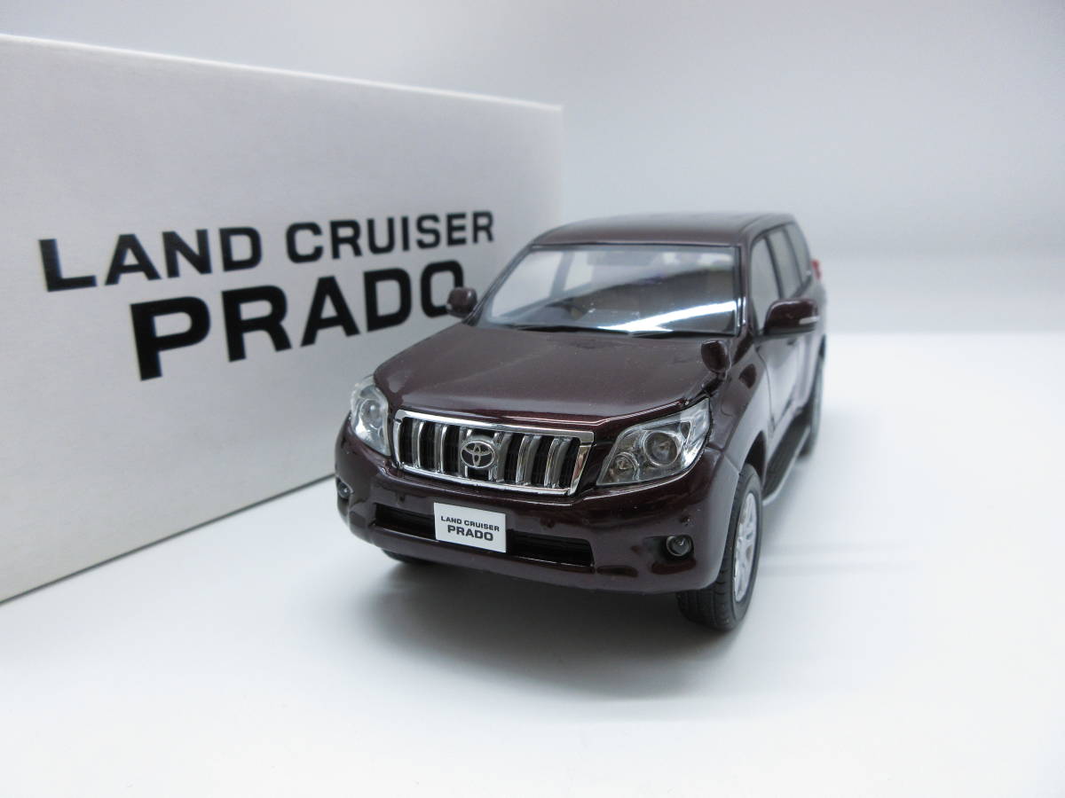 1/30 トヨタ 新型ランドクルーザープラド ランクル　PRADO 前期 非売品 カラーサンプル ミニカー　ブラッキッシュレッドマイカ