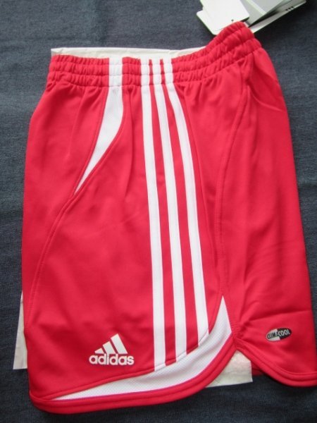  Adidas укороченные брюки красный футбол 150~160cm половина брюки No105