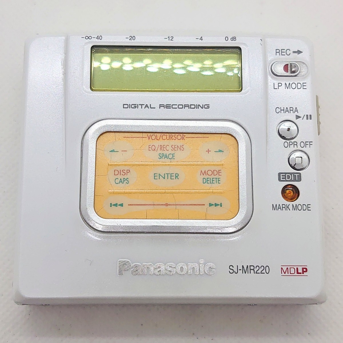 外観△ 動作△】 Panasonic SJ-MR220 Portable MD Player WALKMAN