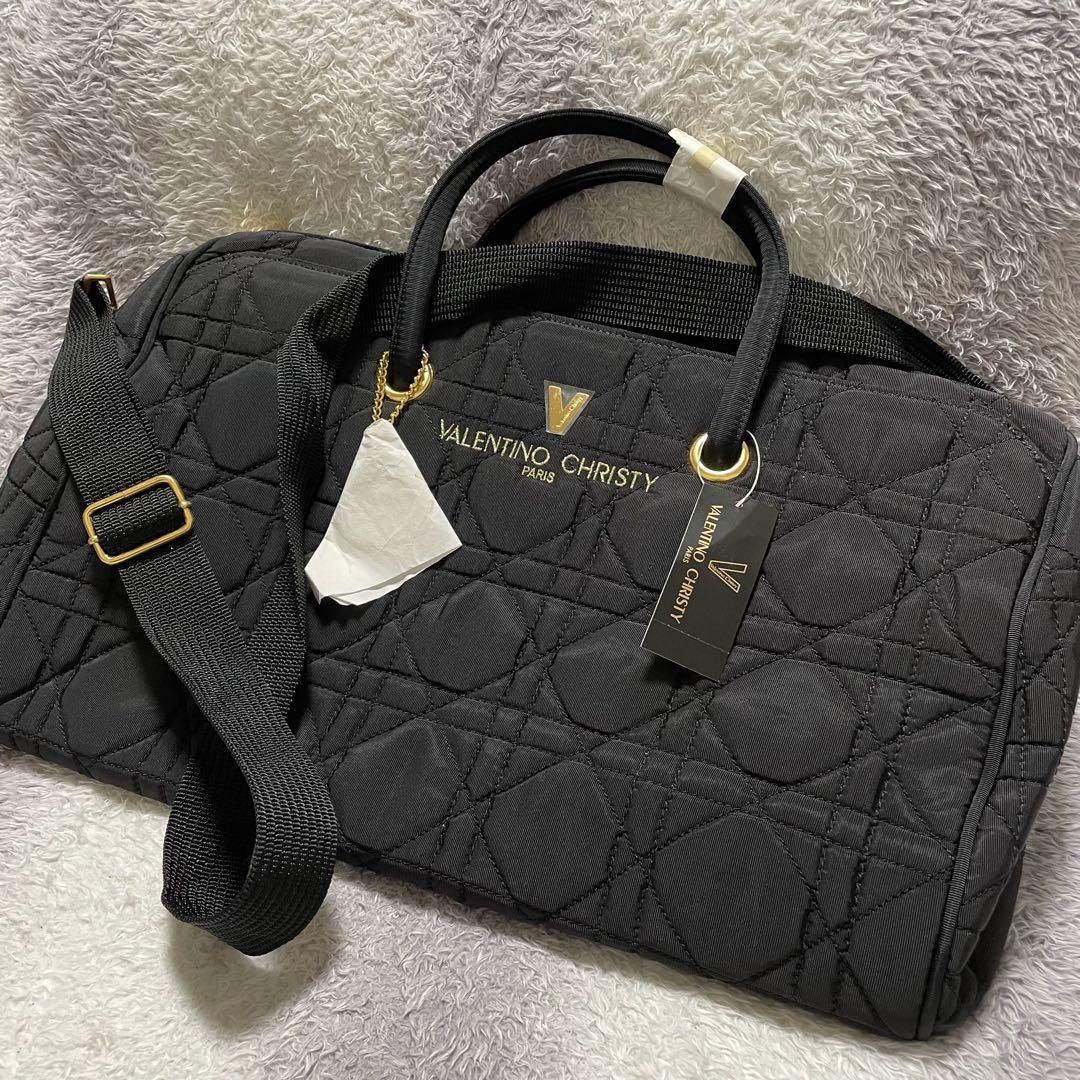 b68d VALENTINO CHRISTY ボストンバッグ ショルダーバッグ. .Yahoo