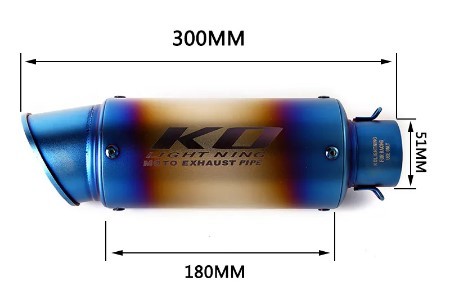 KO Lightning　300 / 245mm スリップオンマフラー / KTM デューク 200 390 2012-16_画像2