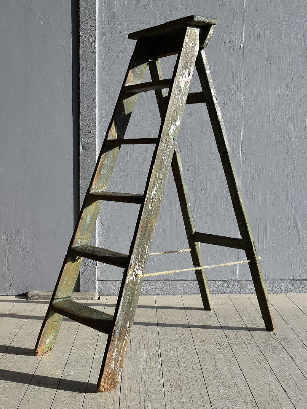  England antique step ladder stepladder display 7899