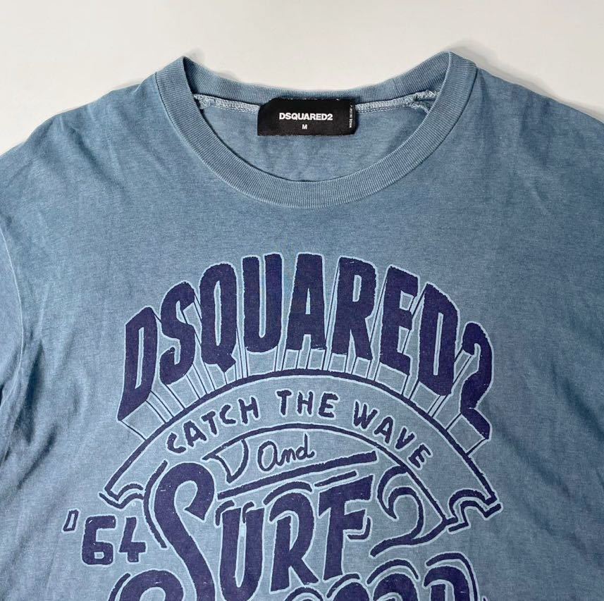 【格安SALEスタート】 SURF ディースクエアード DSQUARED2 ロゴ インディゴ Tシャツ Mサイズ