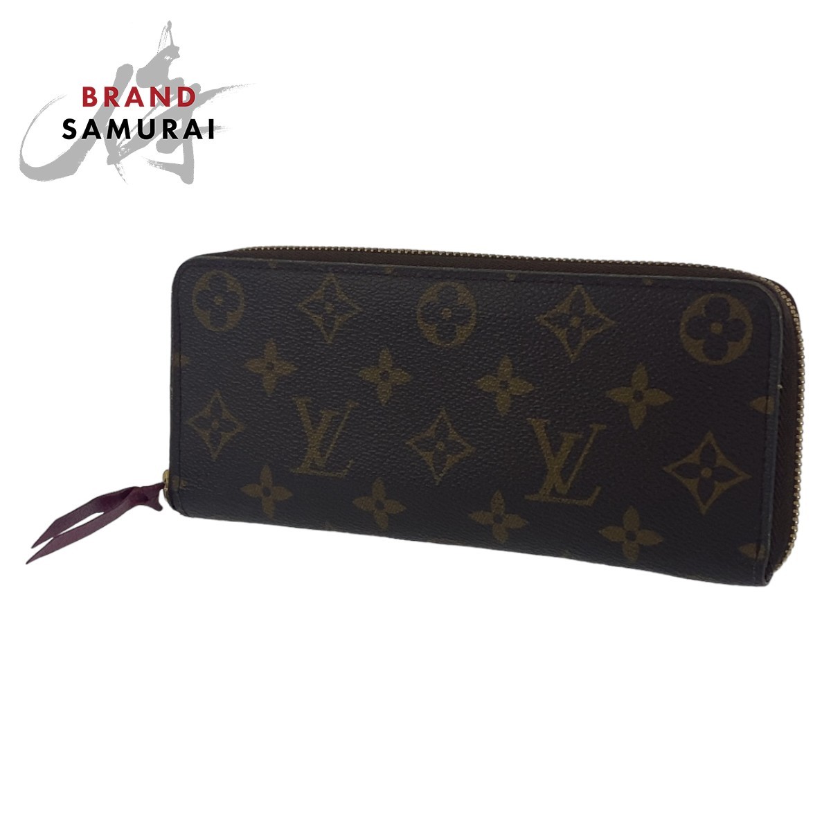 LOUIS VUITTON ルイヴィトン モノグラム ポルトフォイユ クレマンス PVC M42119 長財布 ラウンドファスナー レディース 402915_画像1