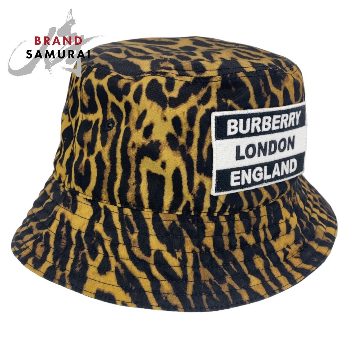 新品 】 バーバリー BURBERRY 超美品 レオパード柄 403155 メンズ 帽子