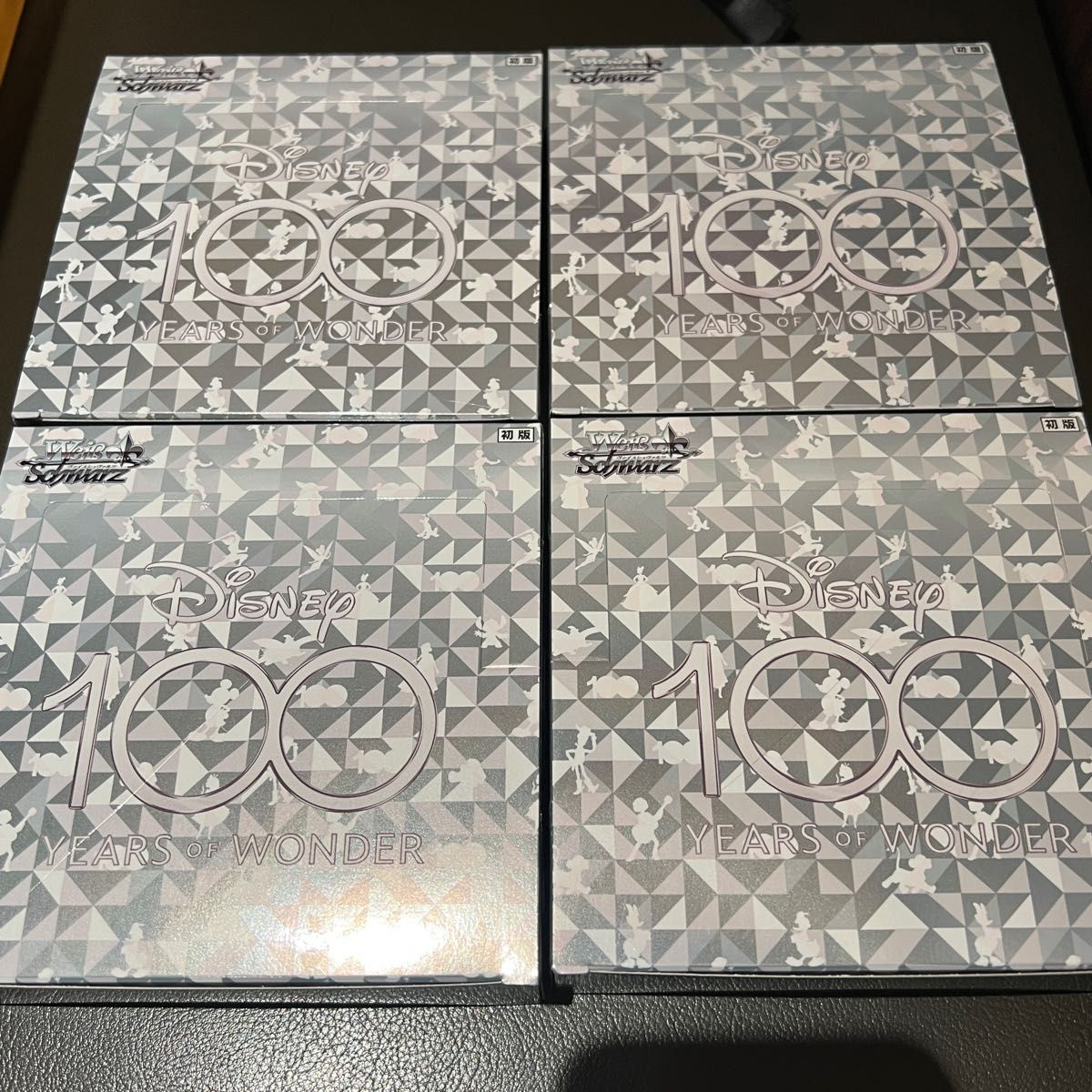 4BOX】初版ヴァイスシュヴァルツ ディズニー100 シュリンク無し 4