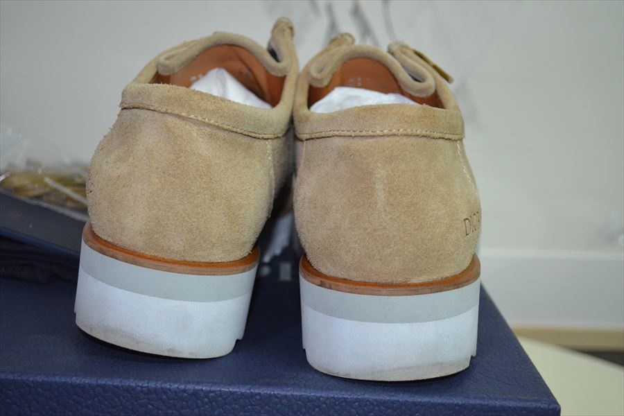 クリスチャン　ディオール　Christian Dior　Boat　Shoe　Beige　Suede　メンズ　OBLIQUE オブリーク　シューズ　靴　42 D3829_画像5