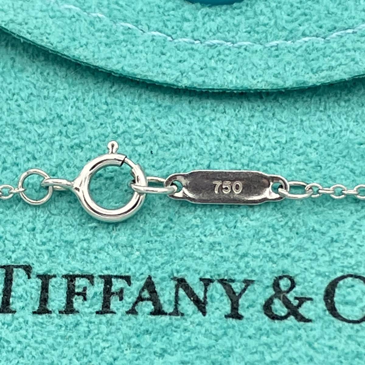 * rare goods Tiffany Aria 3P pink tourmaline necklace pendant white gold 750 K18 18 gold Tiffany Aria Necklace Pendant