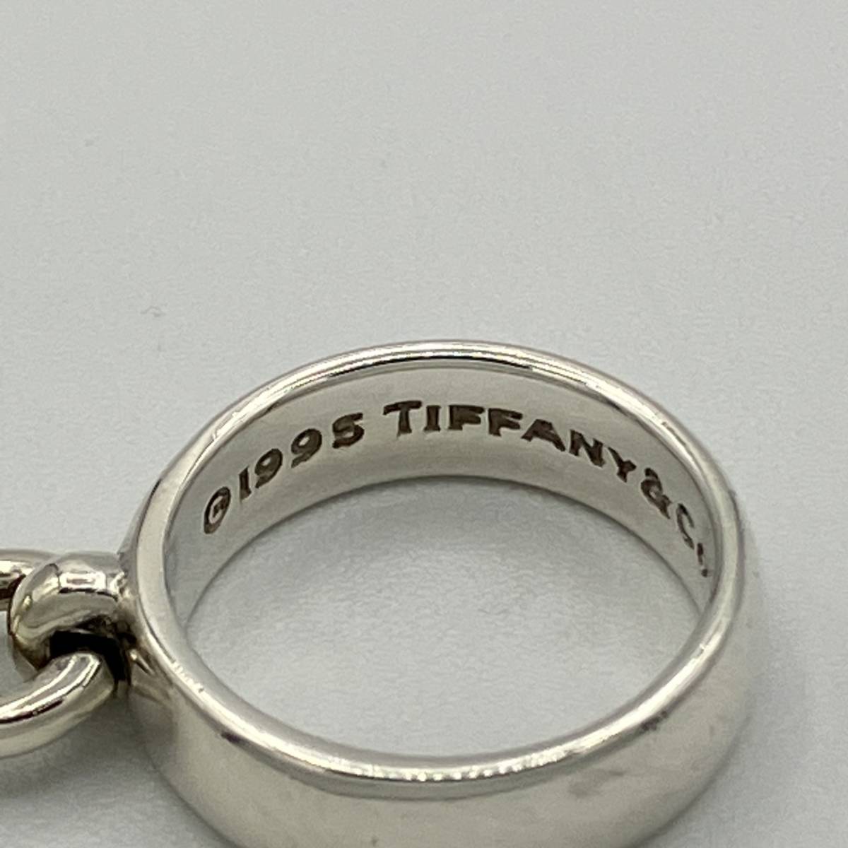 ☆ ティファニー ボール ダングル ストーン リング 指輪 シルバー 925 グリーンアベンチュリン Tiffany&co Silver Ring ビンテージ 約7.5号_画像8