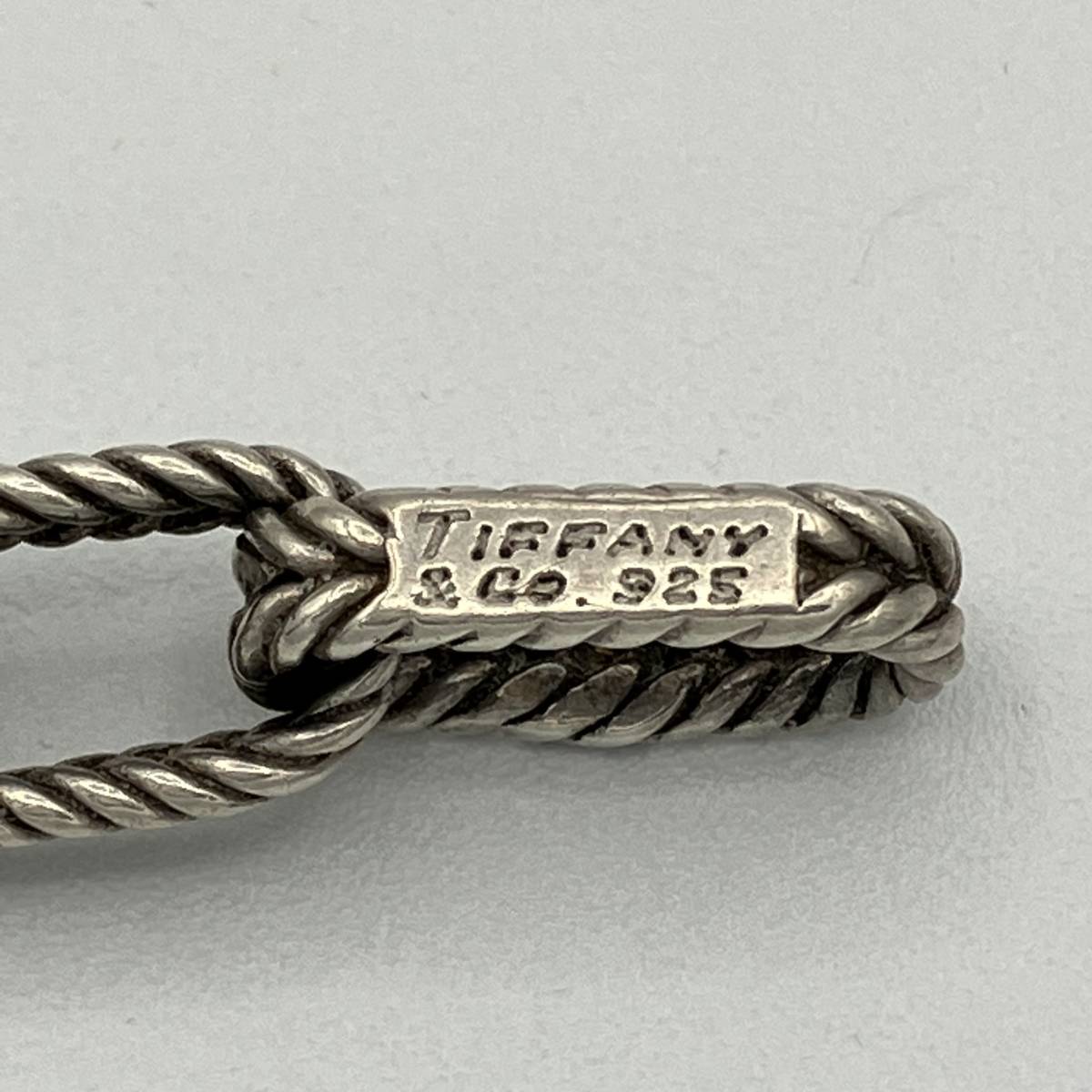 希少品 ティファニー ツイスト ロープ リンク ビンテージ ブレスレット バングル シルバー 925 Tiffany Vintage Silver  Bracelet メンズ