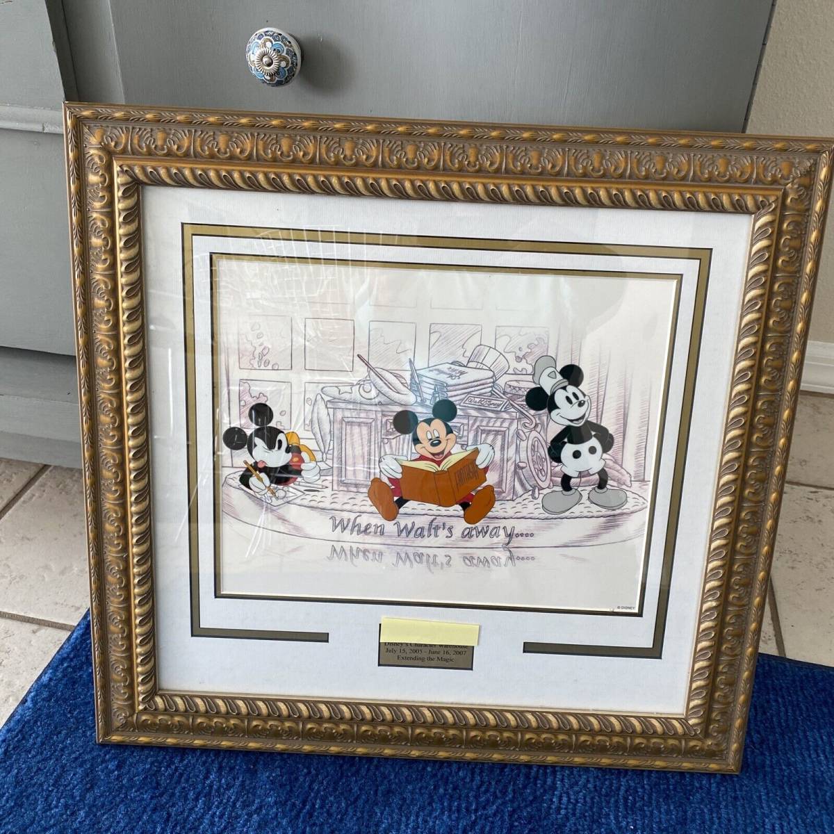 Disney ディズニー ミッキーマウス スチームボート セル画 原画 限定 レア 入手困難 希少|