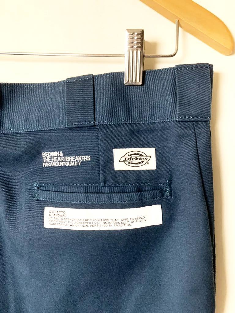 bedo wing × Dickies 874 укороченные брюки рабочие брюки вышивка L темно-синий Dickies / Ben tei винт шорты шорты 