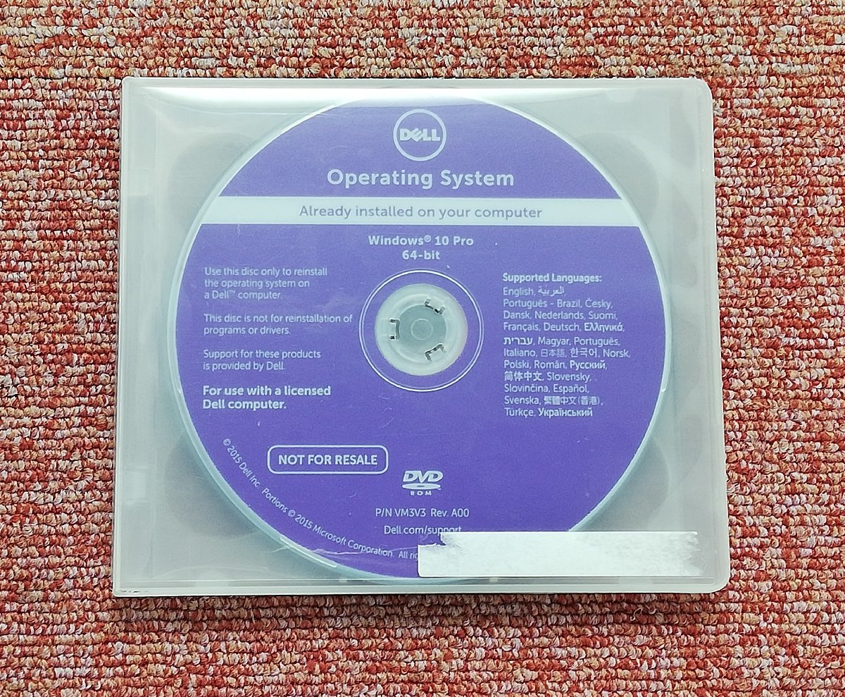 DELL Operating System DVD Windows 10 Pro 64-bit Windows 7 Professional SP1 64-bit Latitude E5270 E5470 E5570_画像1