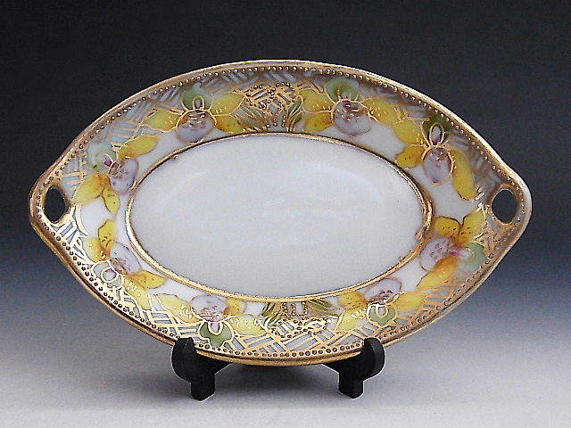  gold paint . up yellow color flower writing sama legume plate 5 sheets set * Old Noritake 