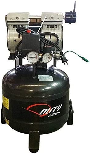 【新品送料無料】DUTY JAPAN ４０Ｌ高性能ツインピストン 縦型オイルレスコンプレッサー 1.5HP ☆オイルレス縦_画像1