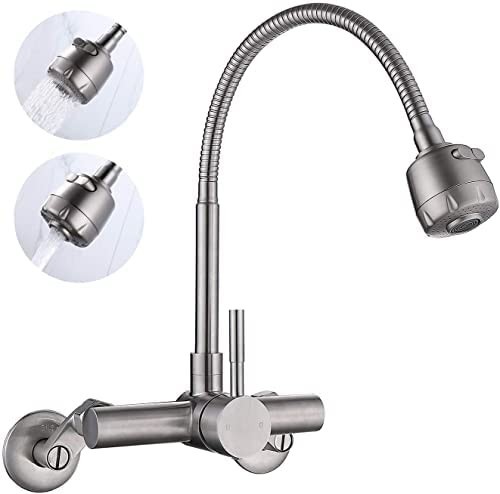 【残りわずか】 壁付き水栓 混合水栓 キッチン用水栓 水栓 【新品送料無料】Hefo 蛇口 節水 シャワー付き蛇口 シングルレバー混合水栓 洗面水栓 混合栓 キッチン蛇口、水栓 【残りわずか】 壁付き水栓 混合水栓 キッチン用水栓 水栓 【新品送料無料】Hefo 蛇口 節水 シャワー付き蛇口 シングルレバー混合水栓 洗面水栓 混合栓 キッチン蛇口、水栓