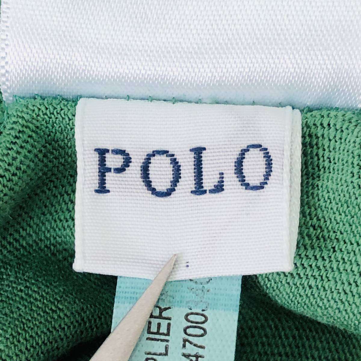a02360 ヴィンテージ POLO RALPH LAUREN ポロ ラルフローレン Tシャツ 半袖 綿100％ XS 緑色 メンズ 古着感 レトロヴィンテージスタイル_画像10