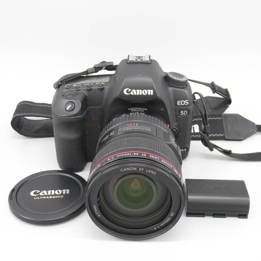 1円～ Canon キヤノン EOS 5D Mark ボディ EF LENS 24-105mm 1:4 L レンズ ※動作未確認 現状品 カメラ  229-2033301【O商品】