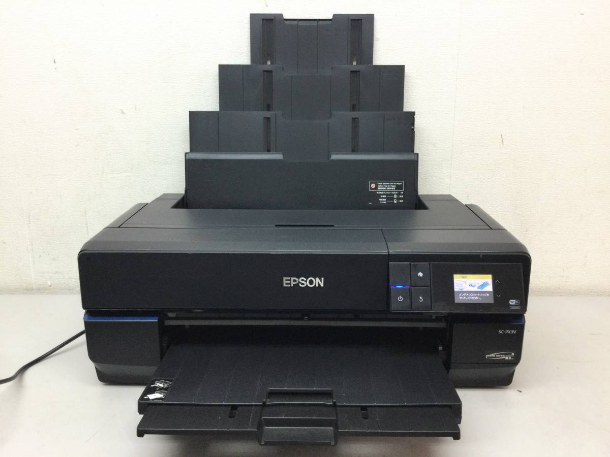 EPSON エプソン インクジェットプリンター SC-PX3V A2ノビ対応 通電確認のみ 現状品_画像1