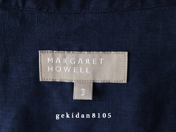 MARGARET HOWELL マーガレットハウエル 2023 新作 ヨーロッパリネン スタンドカラーシャツ 現行品 35,200円 極美品の画像9