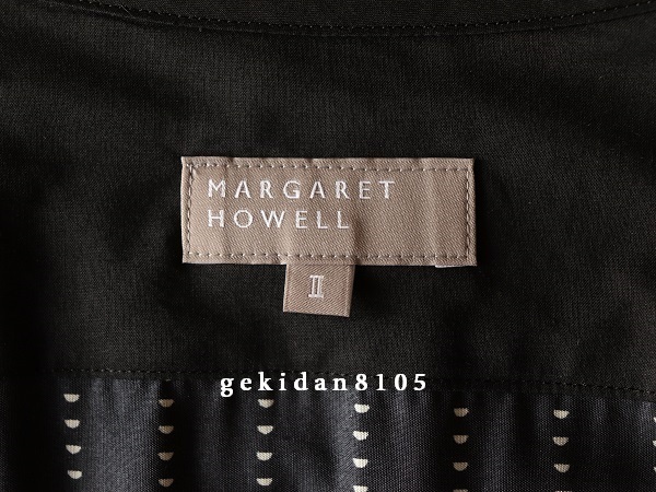 MARGARET HOWELL マーガレットハウエル 2018 新型 ハーフムーンプリント ドレス ワンピース 63,720円 極美品_画像9