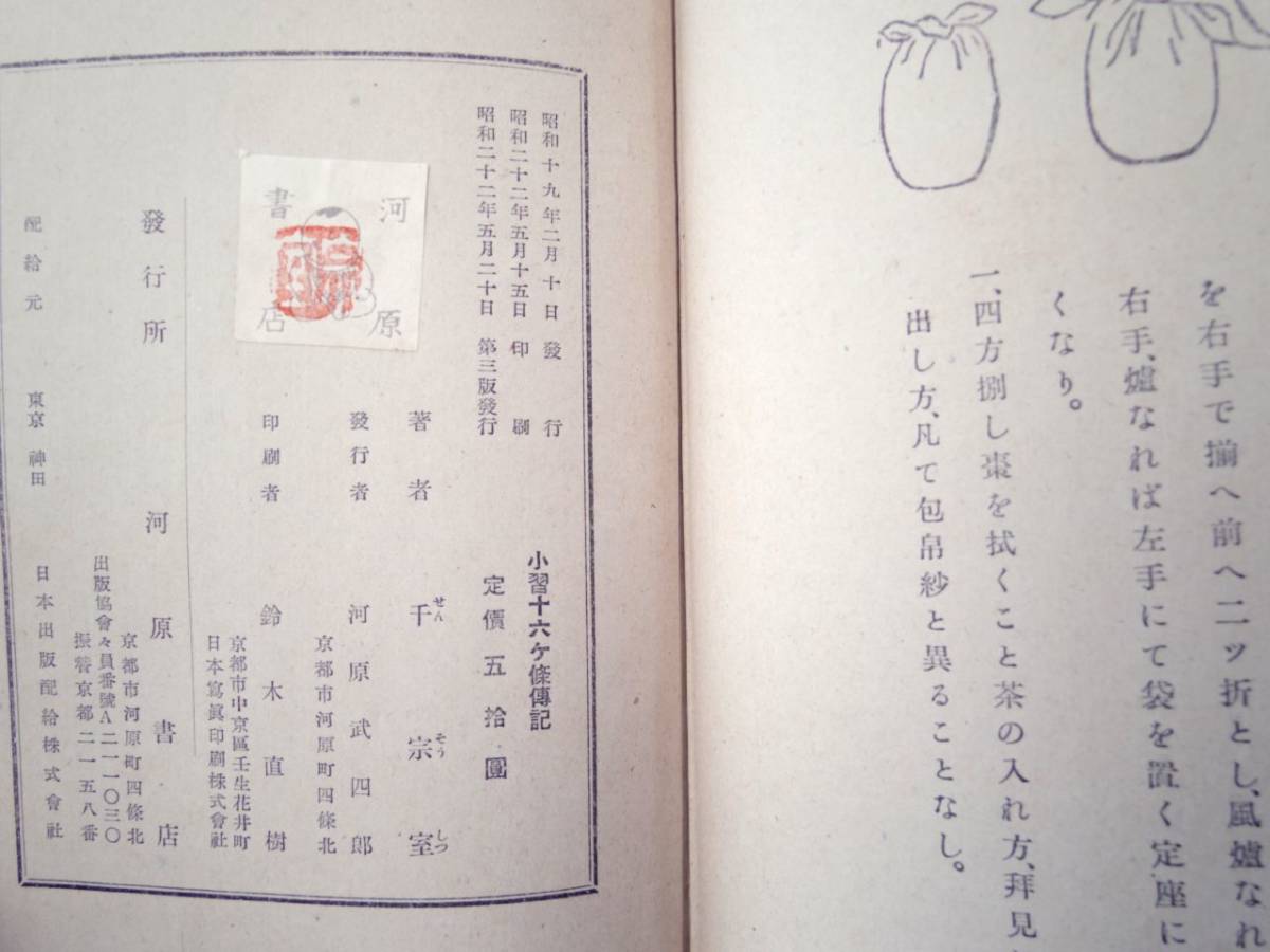 0024391 小習事十六ヶ條伝記 千宗室 河原書店 昭和22年_画像10