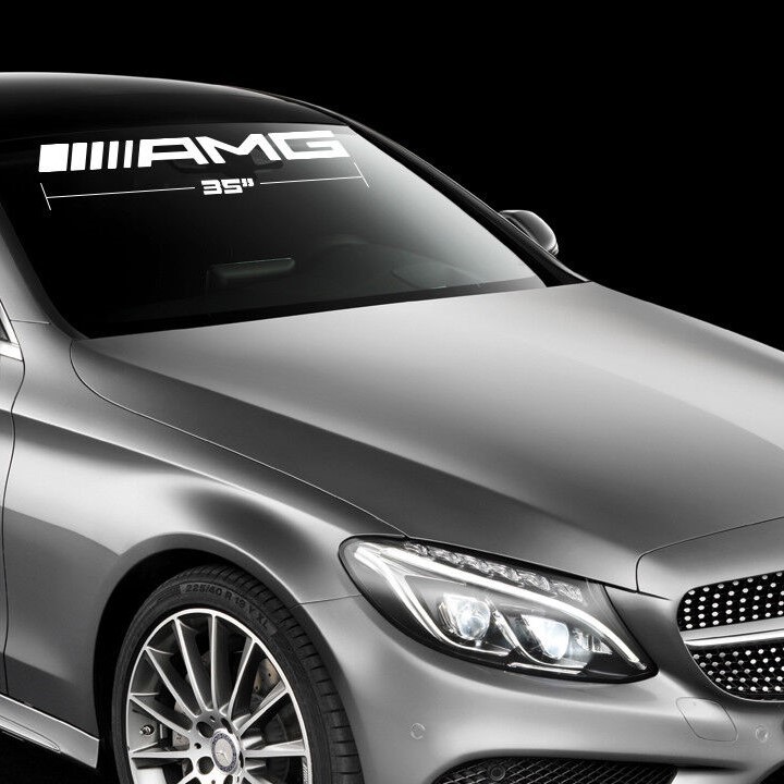 35 дюймовый AMG Mercedes Benz Mercedes Benz окно защита переводная картинка стикер белый 90cm e