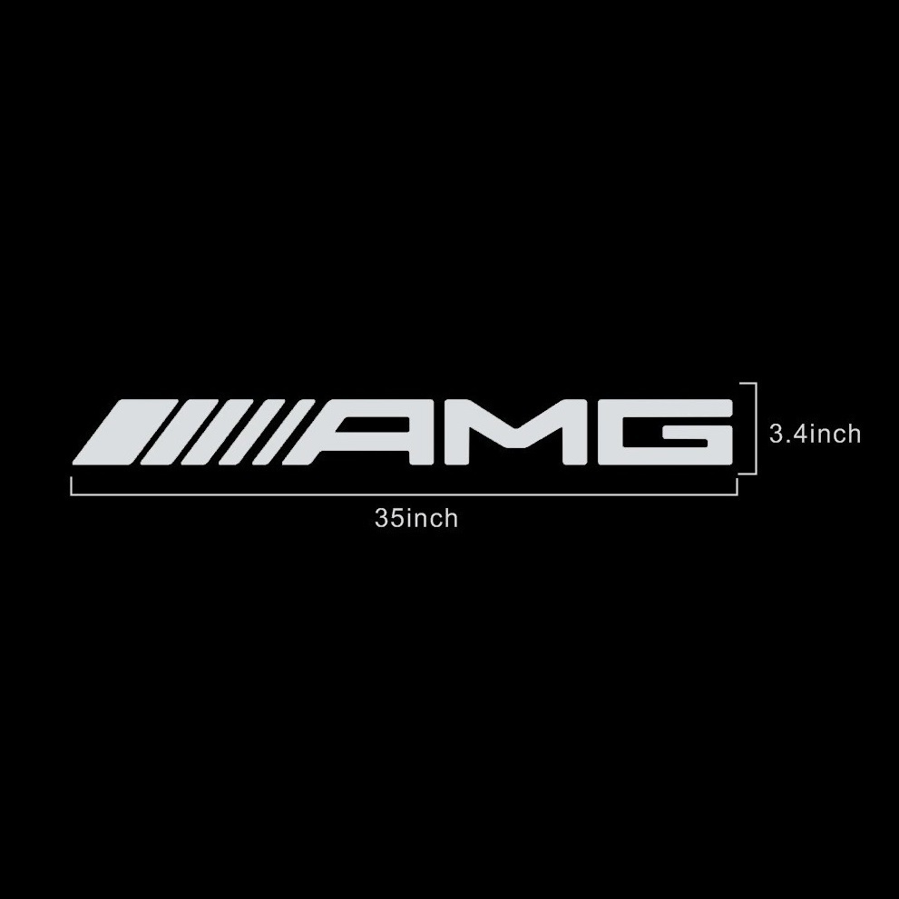 35 дюймовый AMG Mercedes Benz Mercedes Benz окно защита переводная картинка стикер белый 90cm e