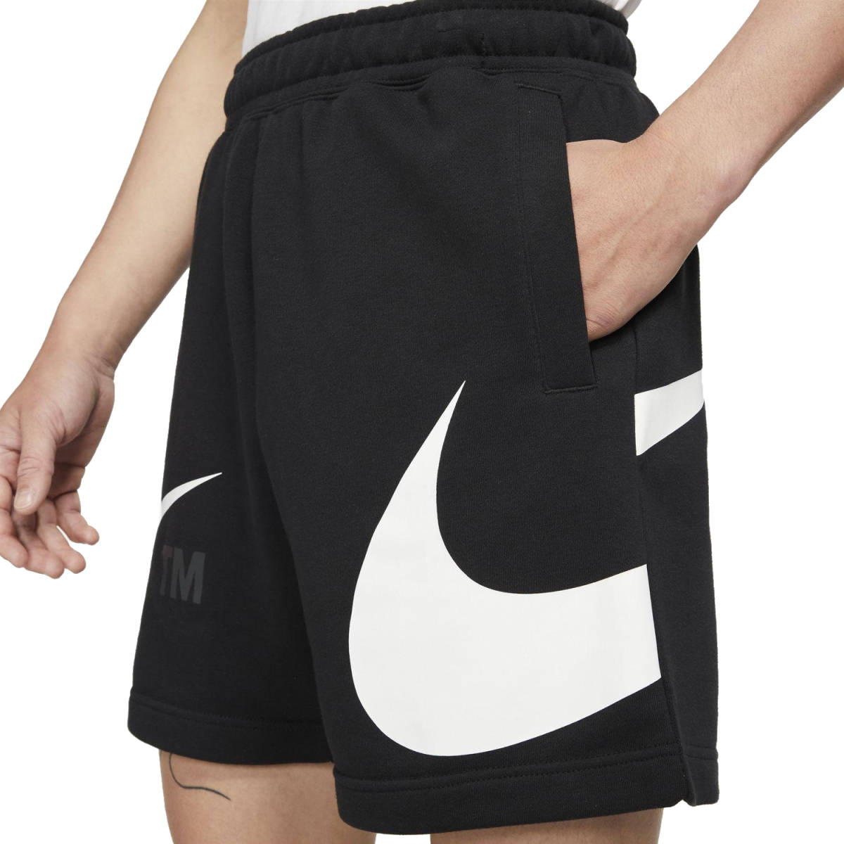 ■ナイキ スポーツウエア スウッシュ フレンチテリー ショーツ ブラック 新品 サイズL NIKE NSW SWOOSH FT SHORT DD5998-010_画像6