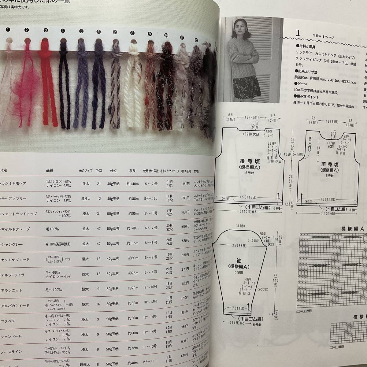 入手困難 レア古書 原田知世―マイ・ニット マイ・スタイル 大型本 Tomoyo Harada My Knit My Style_画像9