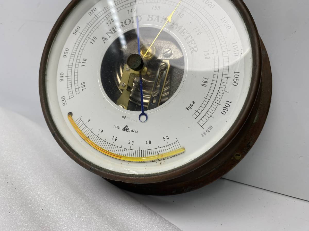 Yahoo!オークション ANEROID BAROMETER アネロイドバロメーター 気...