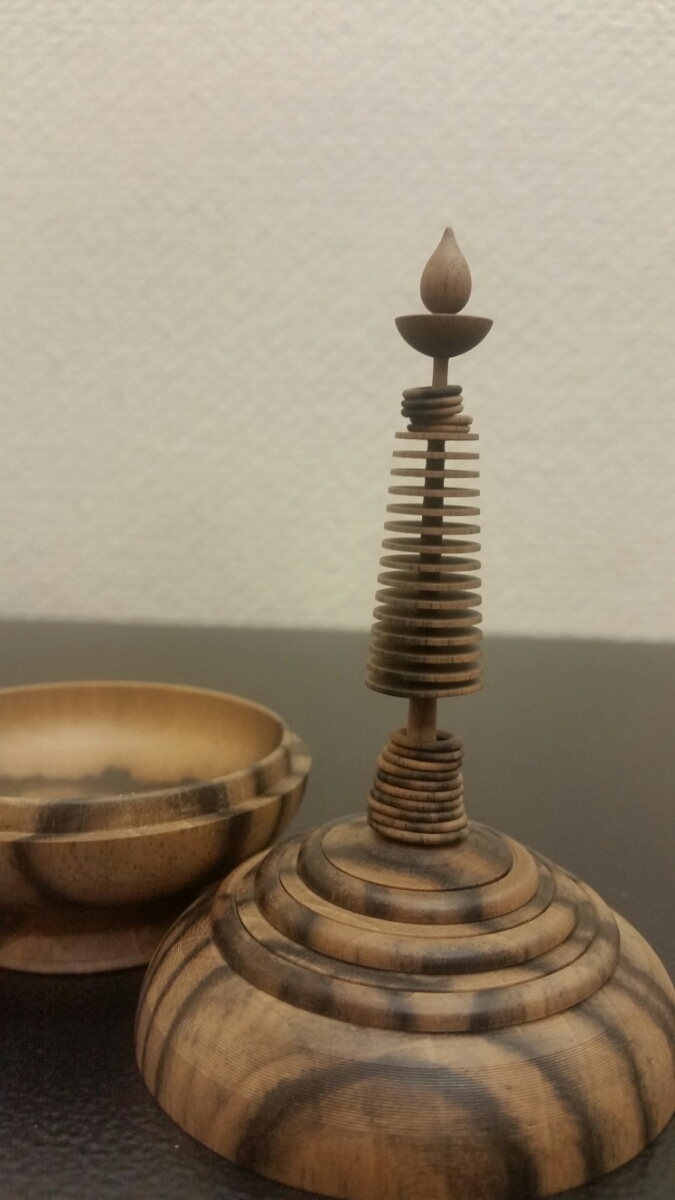 最新最全の 黒柿 一品物 デッドストック 超絶技巧!遊環宝輪 平田秋平 香合 木工、竹工芸
