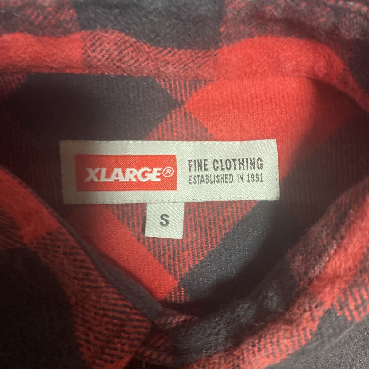 k03 X-LARGE チェックシャツ　サイズS表記 中国製_画像4