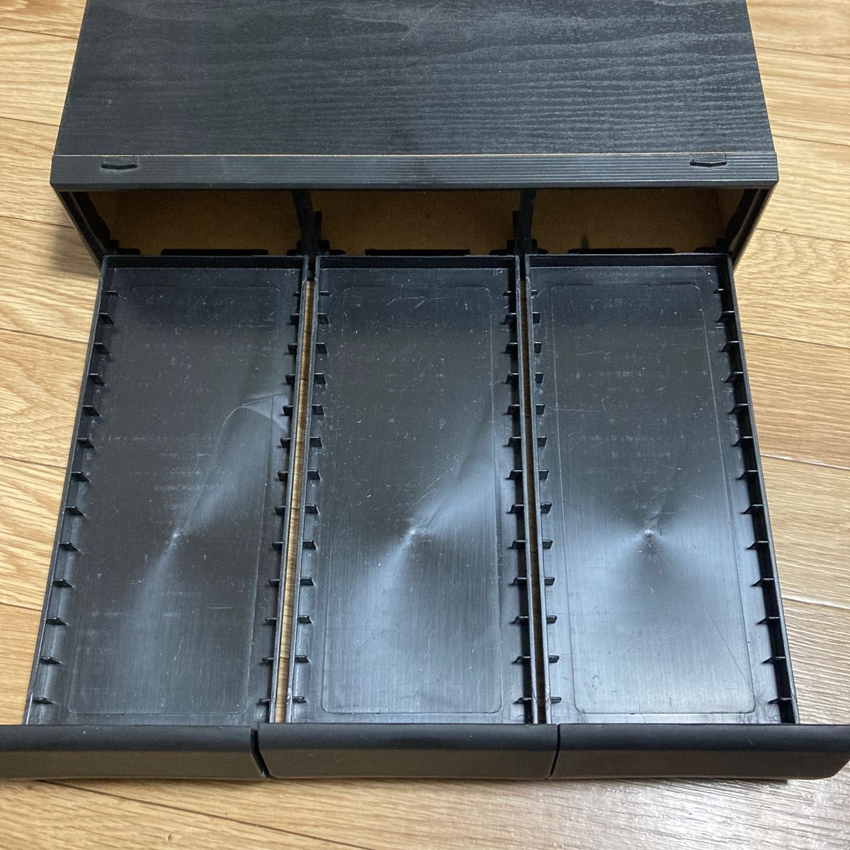 カセットテープ 収納ケース 昭和レトロ 収納ラック 木製