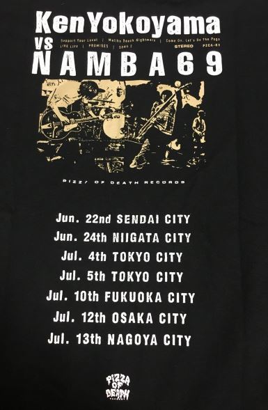 M Ken Yokoyama vs NAMBA69会場限定ツアーTシャツpizza of deathホルモンwanima 10-FEETサタニックカーニバル 横山健Hi-STANDARDハイスタ_画像4