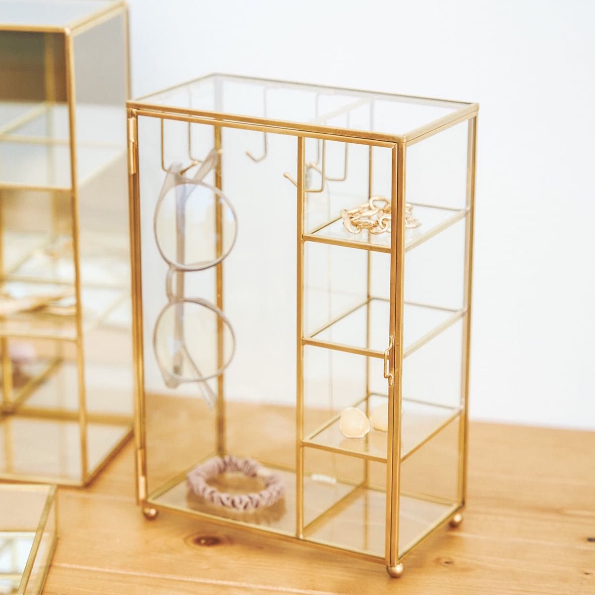 真鍮ガラスケース ジュエリーボックス アクセサリーケース 真鍮ガラスケース ジュエリーボックス アクセサリーケース