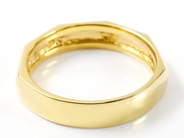 ペアリング ペア メンズ 結婚指輪 イエローゴールドk10 ダイヤモンド 指輪 10金 ダイヤ シンプル マリッジリング2本セット 人気_画像5
