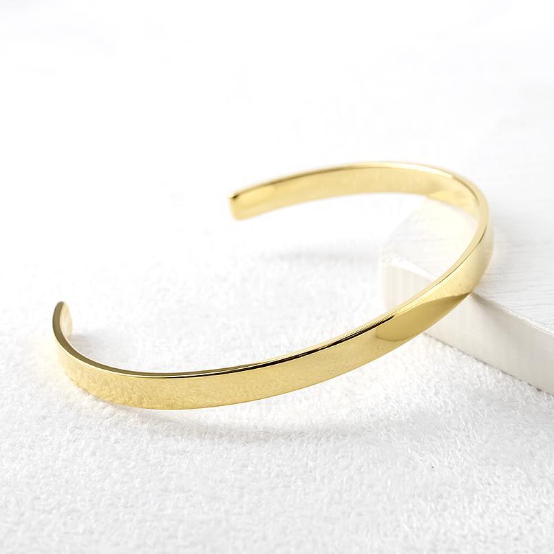  Gold bangle men's 4 millimeter width bracele 10 gold yellow gold k10 10k forged simple metal man free shipping sale SALE