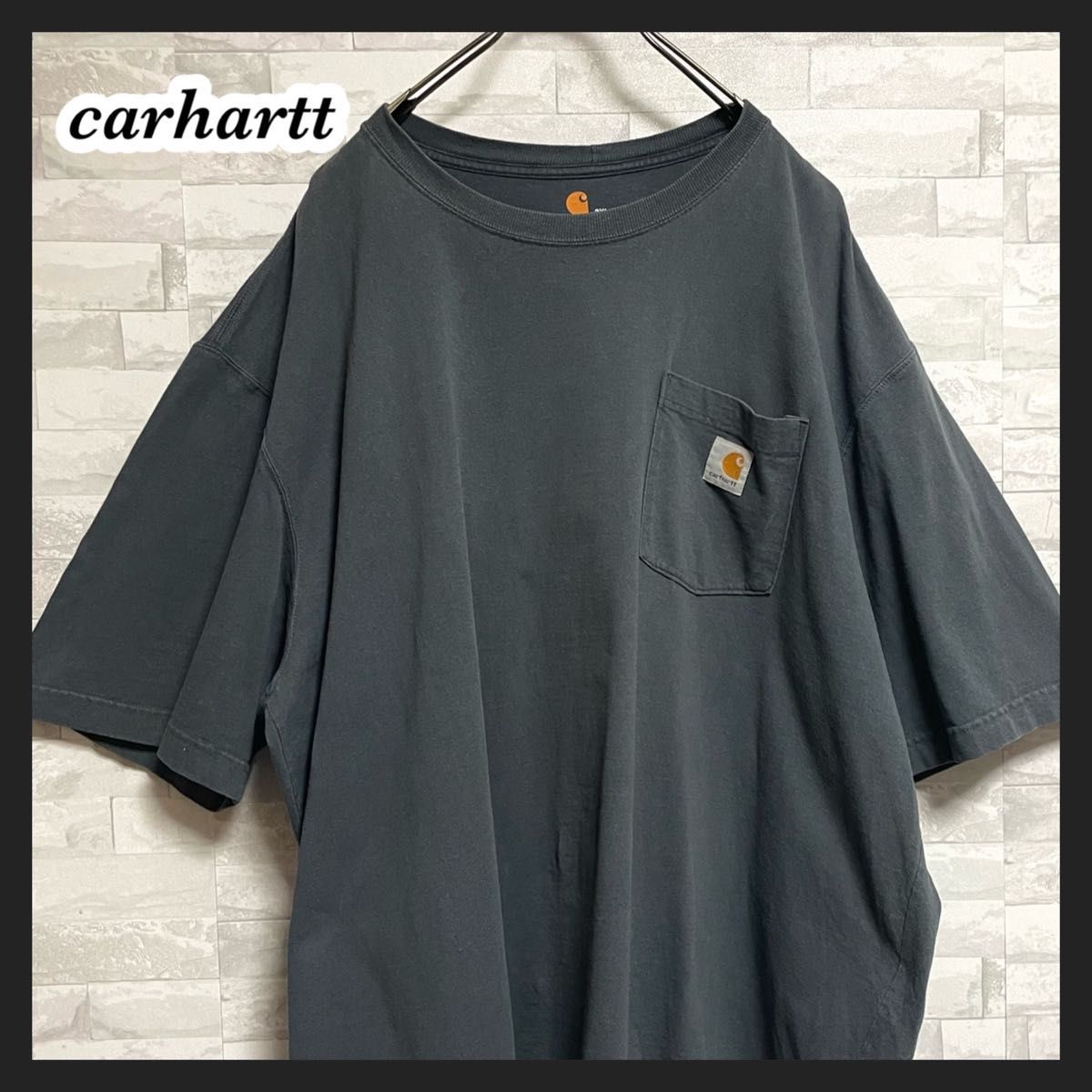 【carhartt】カーハート　CARHARTT ポケット付き　半袖tシャツ　ワークウェア　大きいサイズ　2XL 3Lサイズ