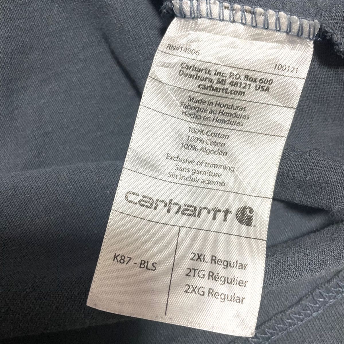 【carhartt】カーハート　CARHARTT ポケット付き　半袖tシャツ　ワークウェア　大きいサイズ　2XL 3Lサイズ