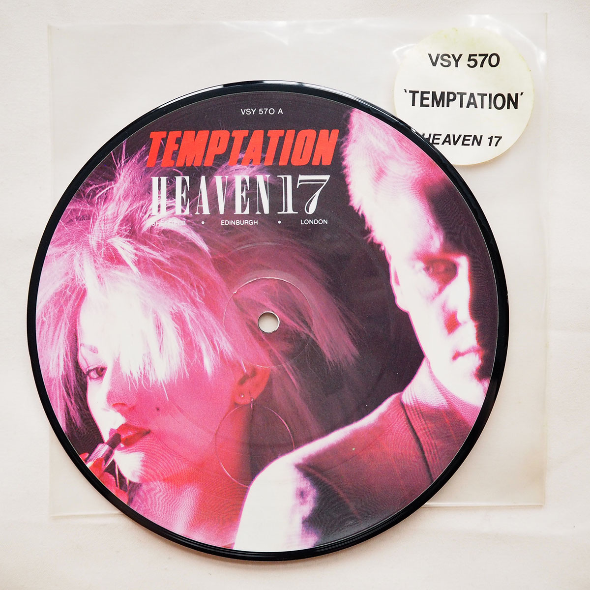 ◆ ピクチャー盤 Heaven 17 / Temptation 7インチ 送料無料 ◆_画像1