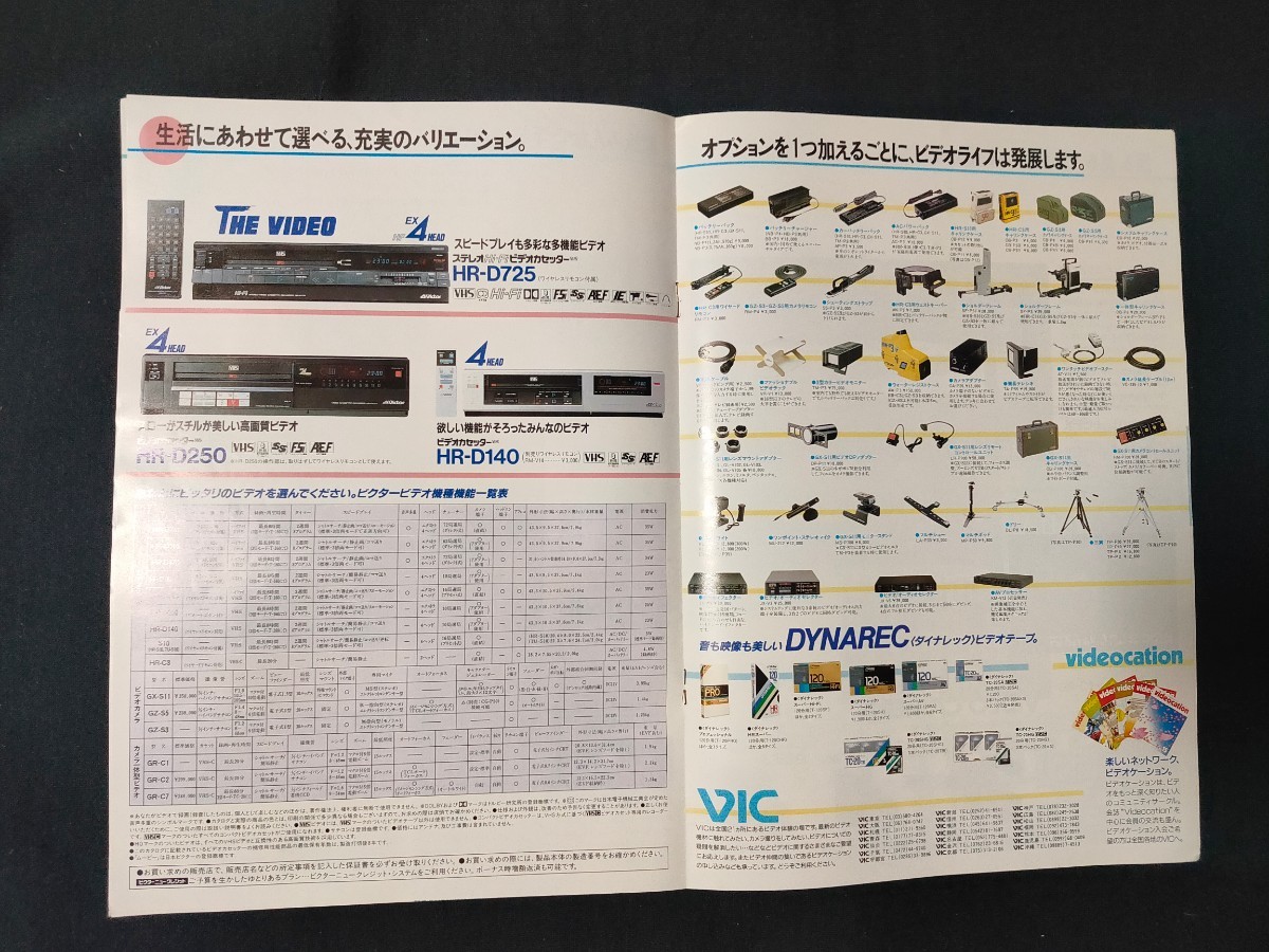 [ каталог ] Victor*JVC Victor 1986 год 4 месяц Victor видео-система объединенный каталог /HR-D755/HR-D565/HR-D470/HR-D725/HR-S10/GR-C7/GR-C2/