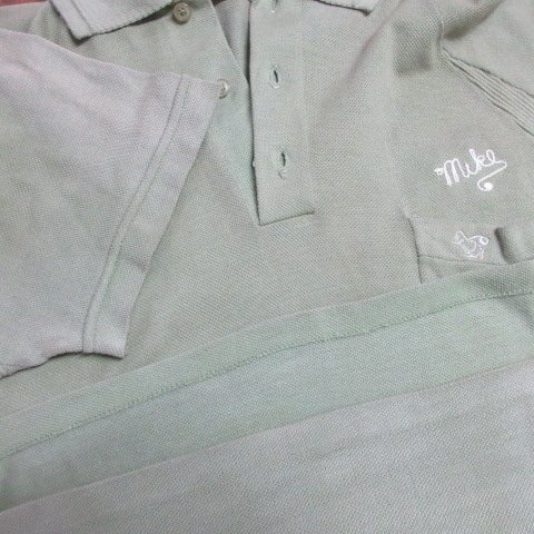 60s ボーリングシャツ 　M　マンシングウェア　刺繍　オールド　ビンテージ　アメカジ古着　sy3567_画像7