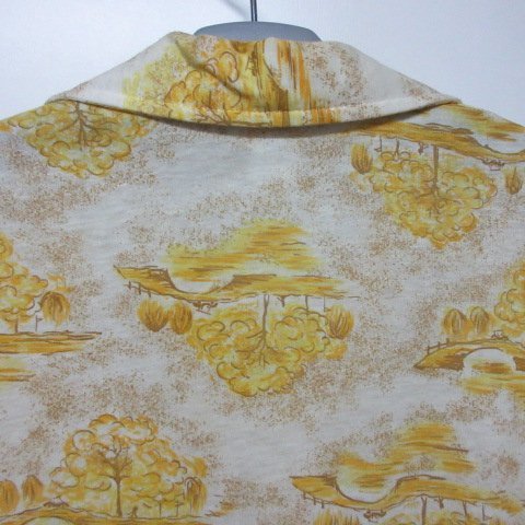 70s ポロシャツ 　L　黄色　Jantzen ジャンセン　オールド　ビンテージ　アメカジ古着　sy3570_画像4