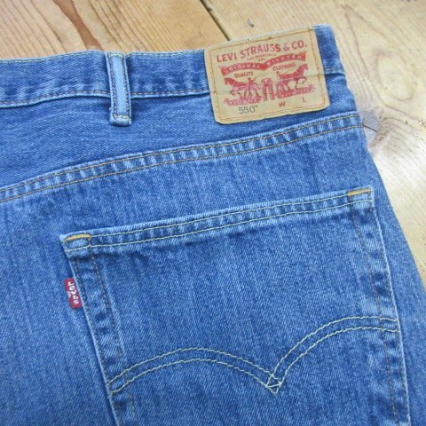 Levis リーバイス　ジーンズ 550 w50 130cm リラックス 　大きい　BIG　アメカジ古着　sy3574_画像8