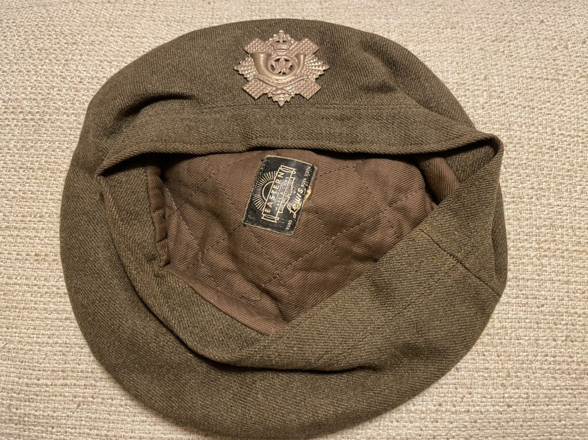 Yahoo!オークション - ww2 イギリス軍 英軍 ベレー帽 実物