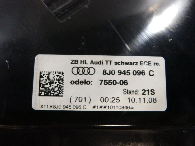  Audi TT coupe ABA-8JBWA right tail lamp BWA LX7W 7550-06 8J0945096C 230721