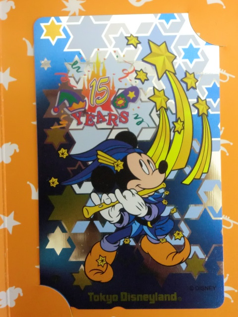* телефонная карточка [Tokyo Disneyland( Tokyo Disney Land 15 годовщина )15YEARS]50 частотность *g4